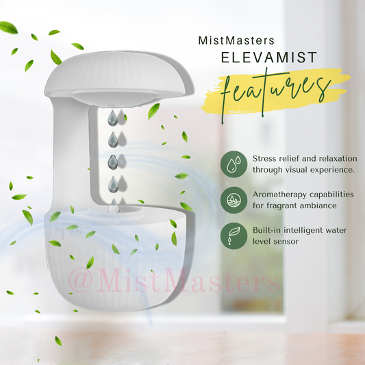 MistMasters ElevaMist Anti-gravity Humidifier - 5-in-1 Innovation