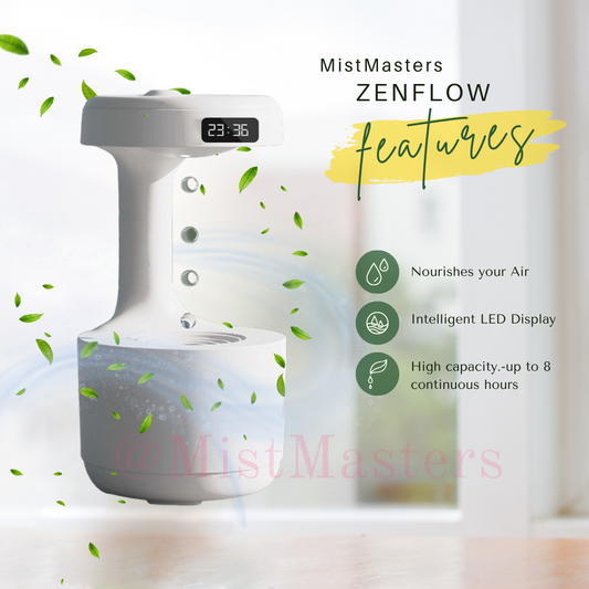 MistMasters ZenFlow Anti-Gravity Humidifier